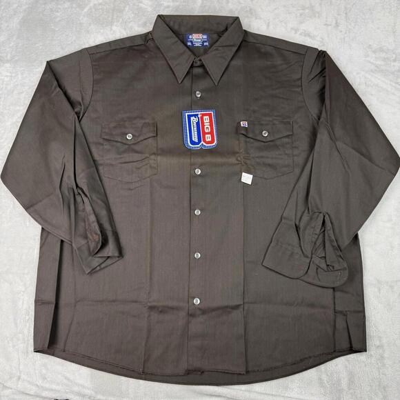 Other - Vintage Big B Brotherhood Button Up Shirt Men Size 3XL Made In Canada Dead Stock